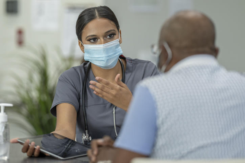 A nurse assisting a client for again in place in Rockville MD