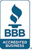 The logo for Better Business Bureau 